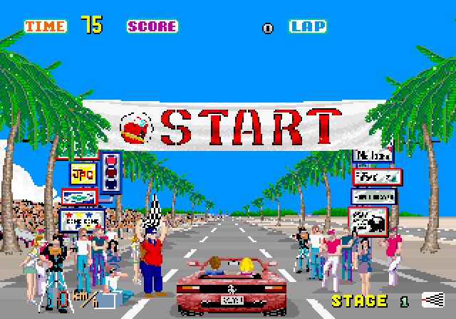 Arcade stage 1 screen.