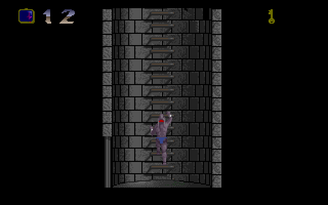 Amiga climbing the well screen.