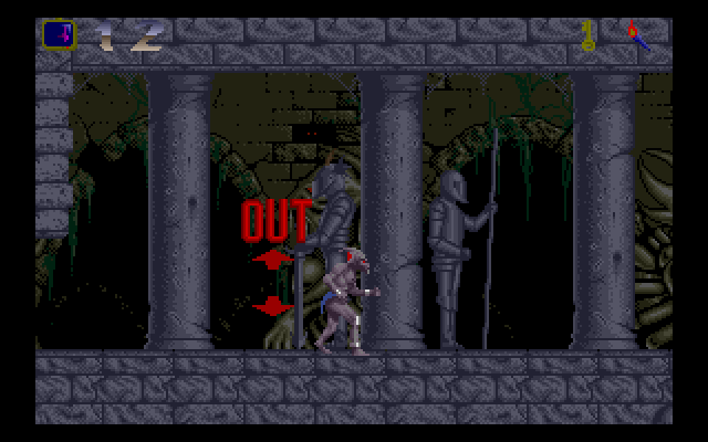 Amiga inside the castle screen.
