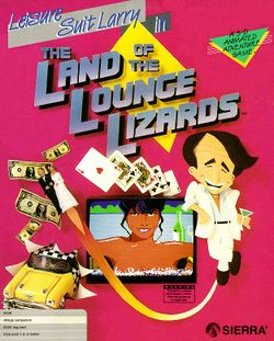 Leisure Suit Larry in the Land of the Lounge Lizards box scan